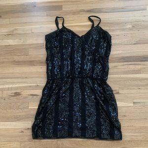 Express Sequin Black Dress